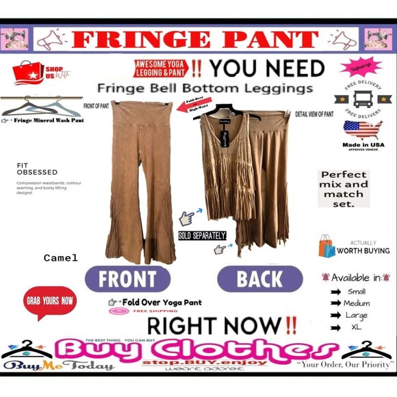 ✅ BULLY Fold Over FRINGE ➕🆒 LEGGING PANT High Waist Mineral Wash 💸BUY NOW‼️🟢 - Picture 11 of 16